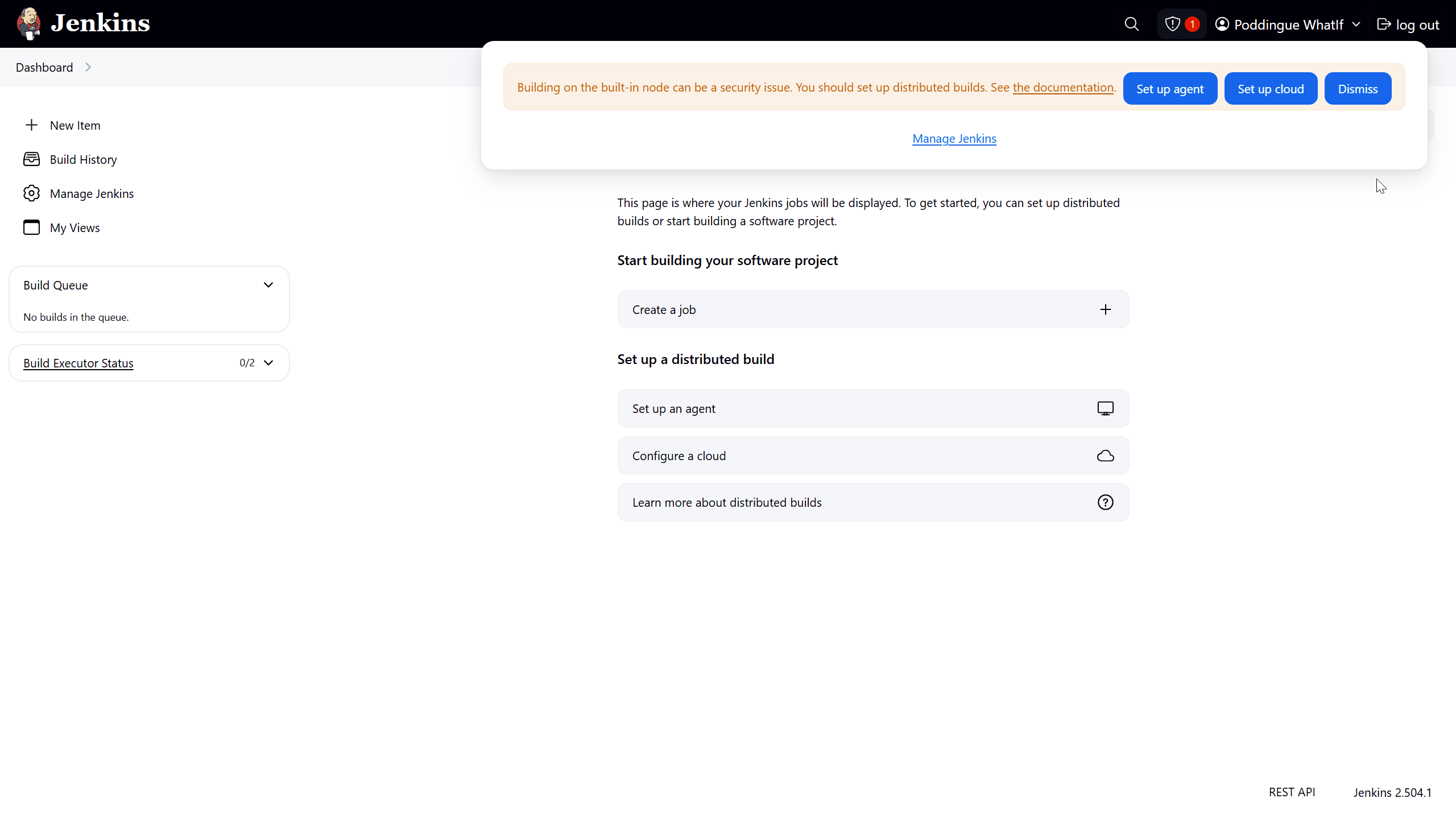standard security warning